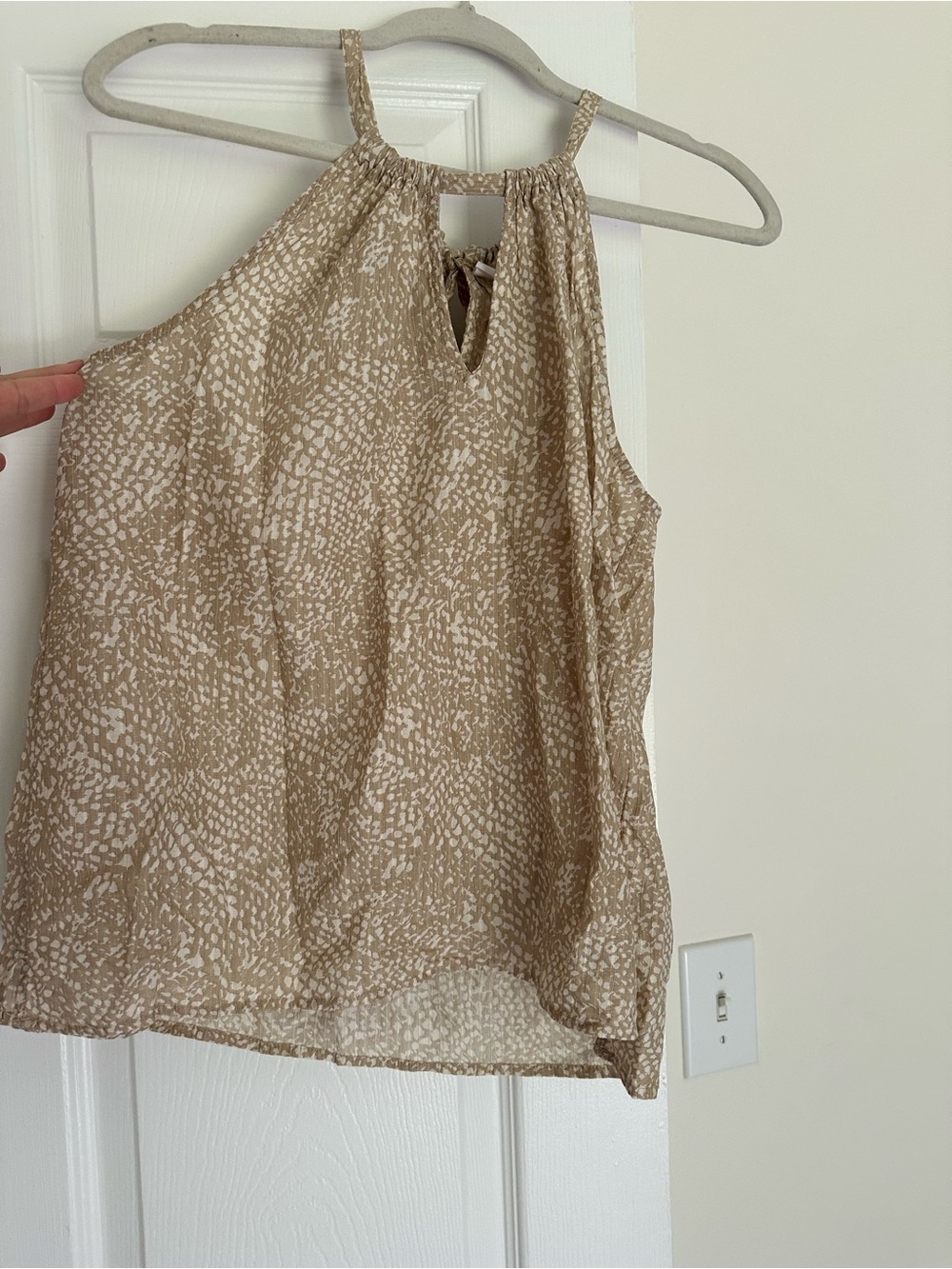 GAP Beige Printed Halter Camisole